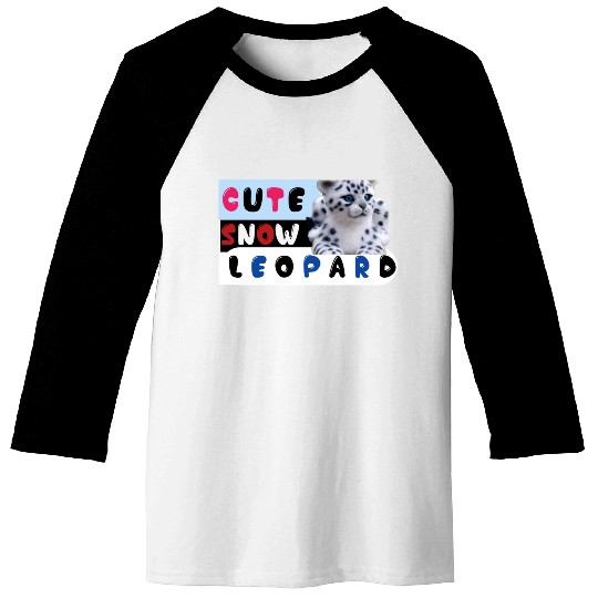 Cute Snow leopard |big cats Baseball Tees