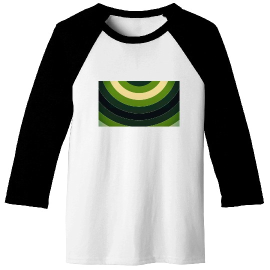 Colorful paint curves spinning with a spectrum Baseball Tees