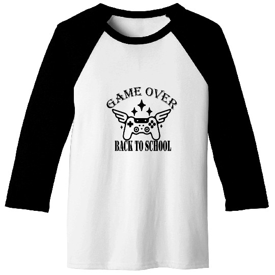 Game Over Back To School Girls Baseball Tees