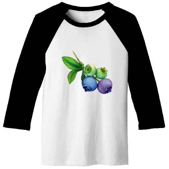blueberries Baseball Tees
