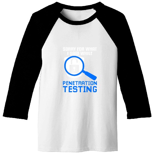 Cyber Security Penetration Testing Baseball Tees