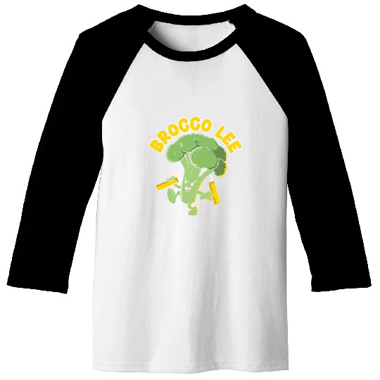 Brocco Lee Vegetable Vegetarian Vegan Broccoli Baseball Tees