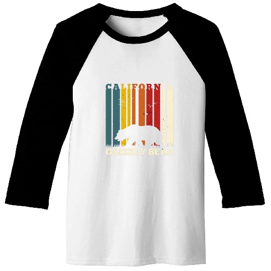 California Bear Retro Baseball Tees