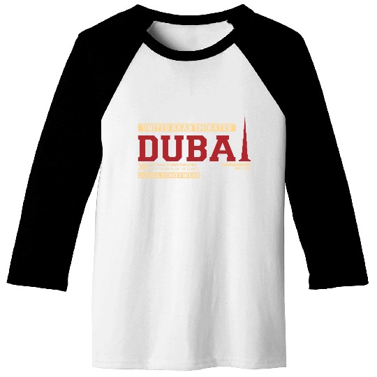 Burj Khalifa Downtown Dubai United Arab Emirates Baseball Tees