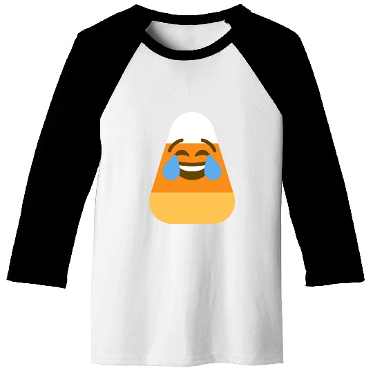 Laughing Candy Corn Halloween Costume Baseball Tees