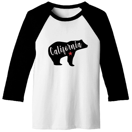 California Bear Flag Baseball Tees