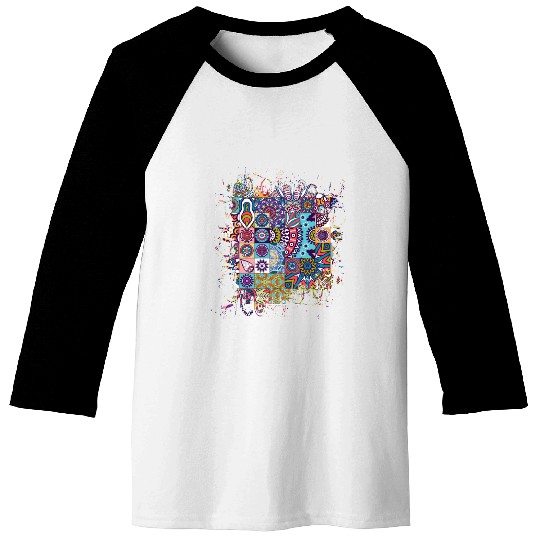 Joyful mosaic Baseball Tees