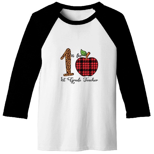 Leopard 1 is For 1st Grade Teacher Baseball Tees