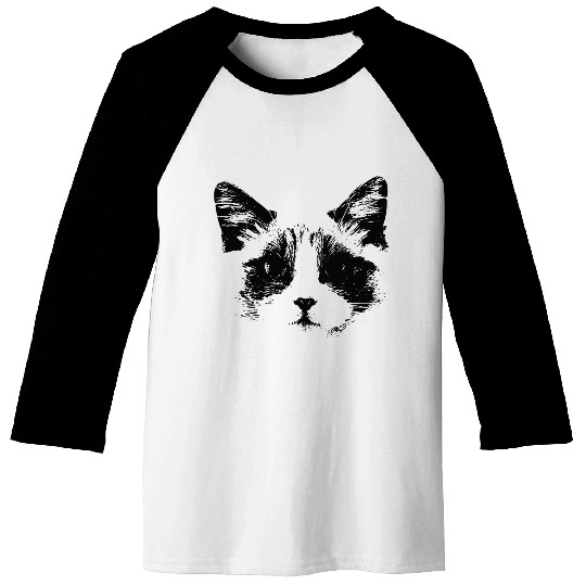 Blue Bicolor Ragdoll Design For Ragdoll Owners Baseball Tees