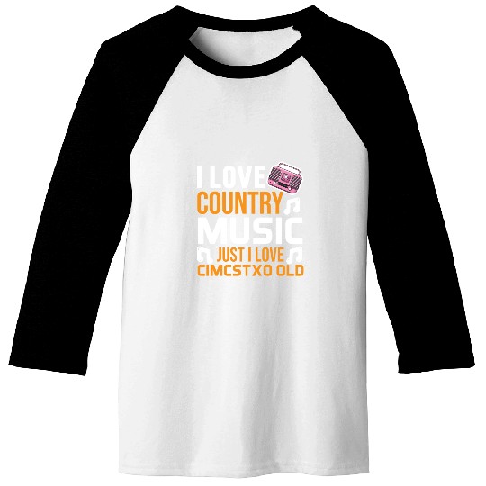I love Country Music Baseball Tees