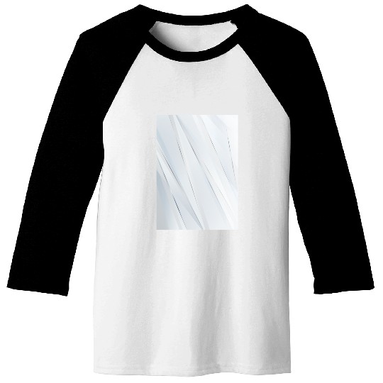 Luxury White Silver Stripes Baseball Tees