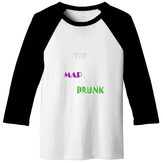 Tip Map Drunk Baseball Tees