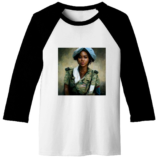 Beautiful US army combat medic painting Baseball Tees