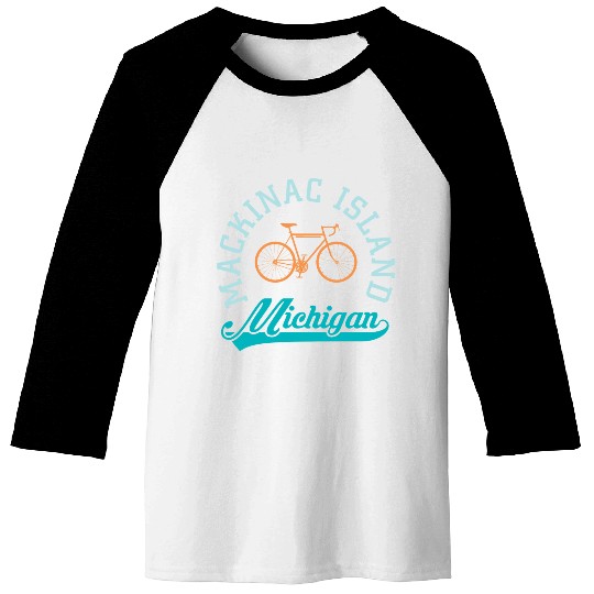 Mackinac Island Mi Souvenir Baseball Tees