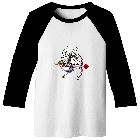 Unicorn Cupid Baseball Tees