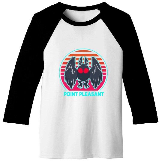 Cryptozoology Folklore Mothman Point Pleasant Baseball Tees