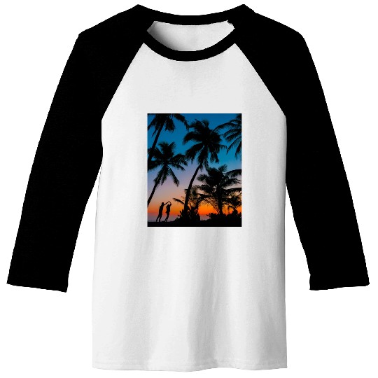 SWEETNESS OF DANCE -SUNSET IMAGE. Baseball Tees