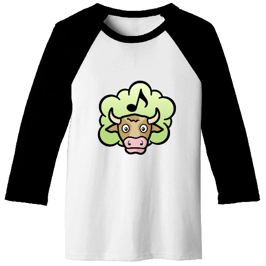 Cow Methane Cartoon Baseball Tees