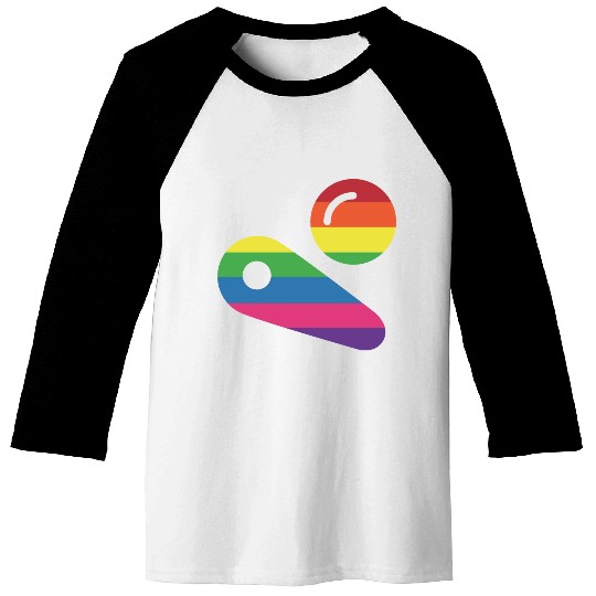 Pinball LGBT Player Baseball Tees