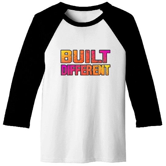 Built Different On Another Level Funny Gaming Baseball Tees