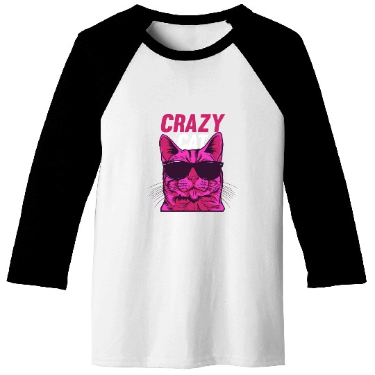 Cat Lover Cat Owner Funny Cat Meme I Crazy Cat Baseball Tees