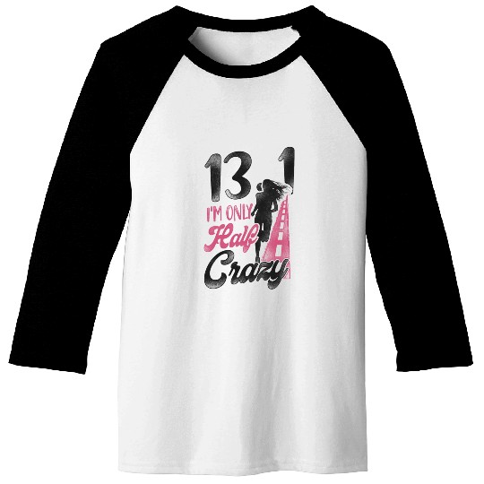 Running Runner Half Marathon Half Baseball Tees