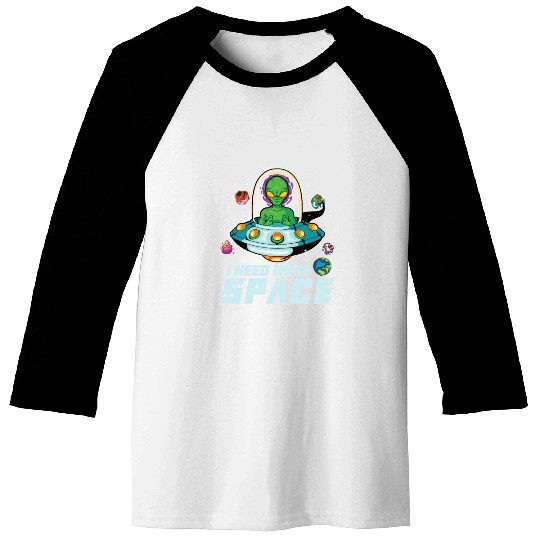 Alien Extraterrestrial Area 51 UFO Space Geek Gift Baseball Tees