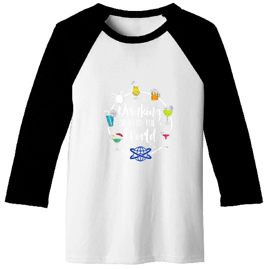 Drinking Around The World Baseball Tees