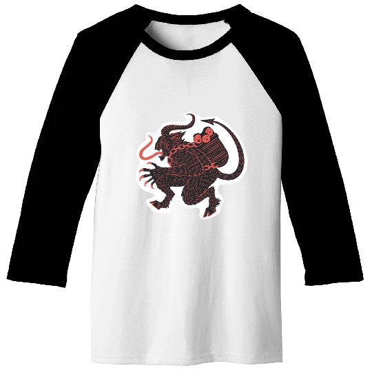krampus Baseball Tees