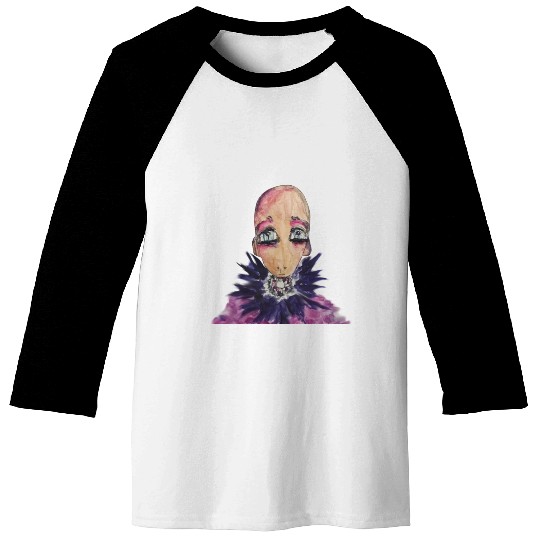 Glamorous baby in violet. Baseball Tees