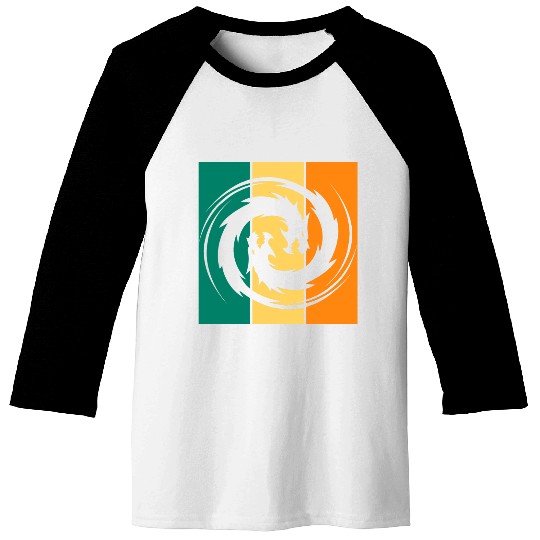 Dragon Ying Yang Baseball Tees