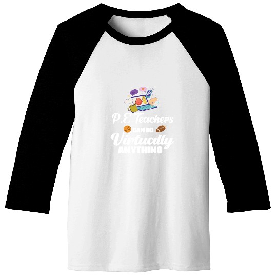 PE Teachers Virtual Phys Ed Physical Education Baseball Tees