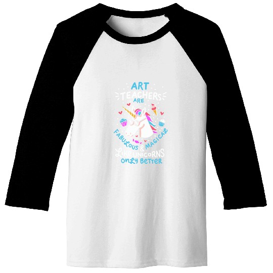 Art teacher gift art teacher school unicorn Baseball Tees