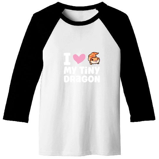I Love My Tiny Dragon Reptile Pogona Lizard Baseball Tees