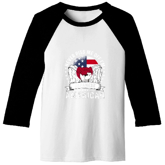 Japan American Country Heritage Flags Baseball Tees