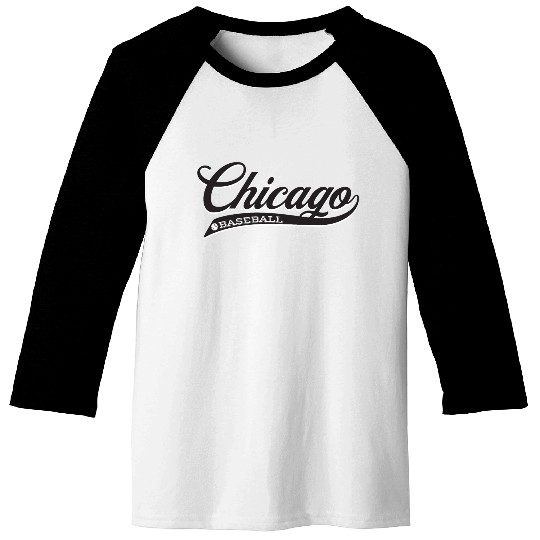 Vintage Chicago script baseball Baseball Tees