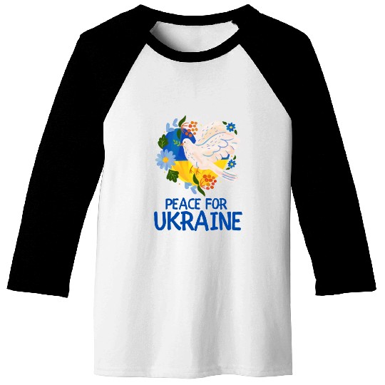 Peace For Ukraine Baseball Tees