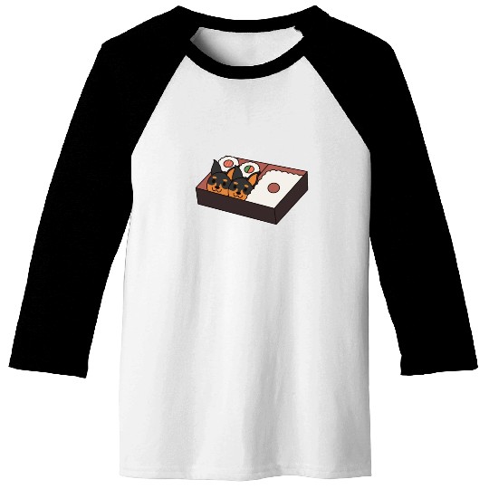 Sushi Bento Box Doberman Baseball Tees