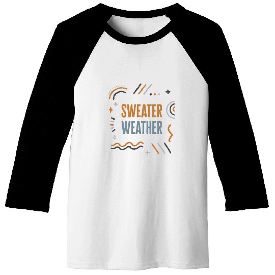 Halloween Theme Sweater Weather Coffee Lover Mug Baseball Tees