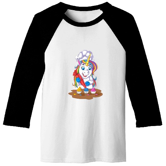 Unicorn Chef Baseball Tees