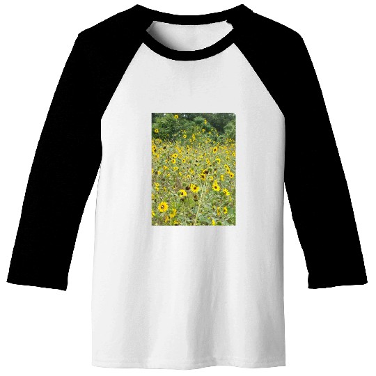 My Photography - Swamp Sunflowers in Texas Baseball Tees