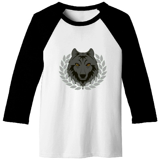 alpha wolf Baseball Tees