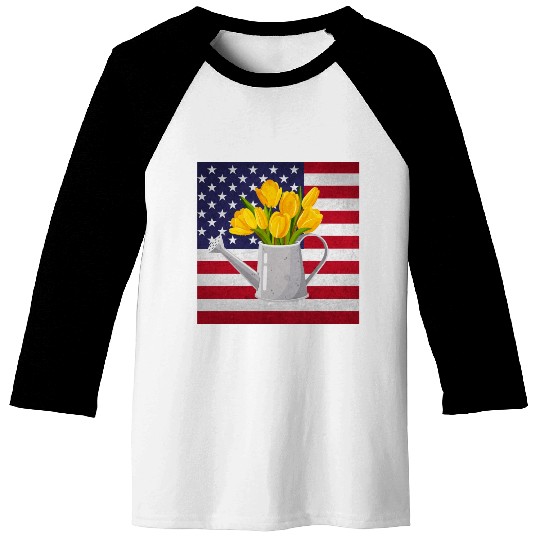 Tulip Gardening Baseball Tees