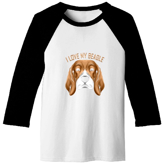 Dog Lover - I Love My Beagle Baseball Tees