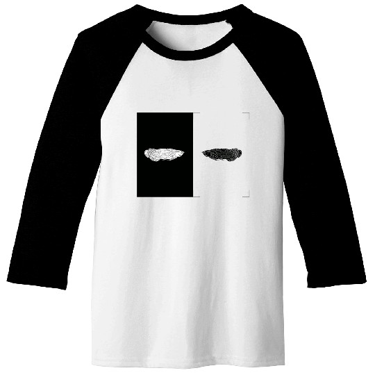 Asian arowana fish illustration for kids Baseball Tees
