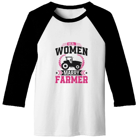 Farming Farmer Husband Wife Baseball Tees