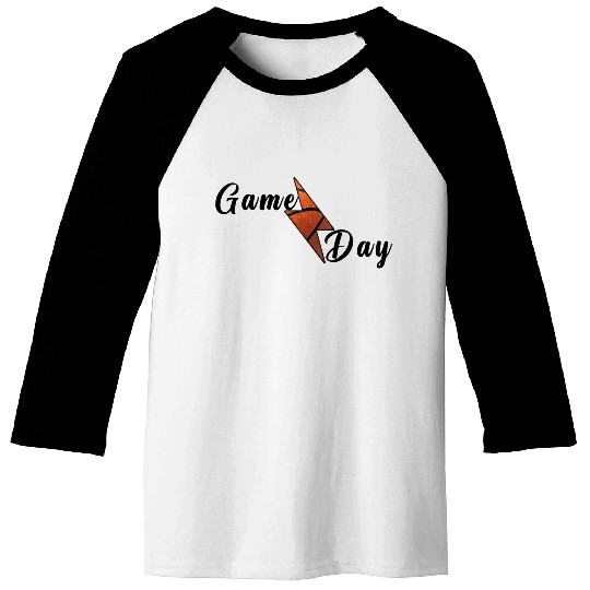 Game Day Basketball Lightning Bolt Baseball Tees