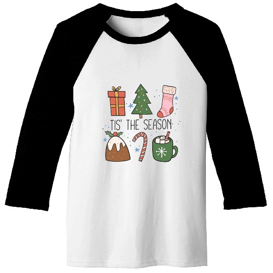 Tis the Season Christmas Baseball Tees
