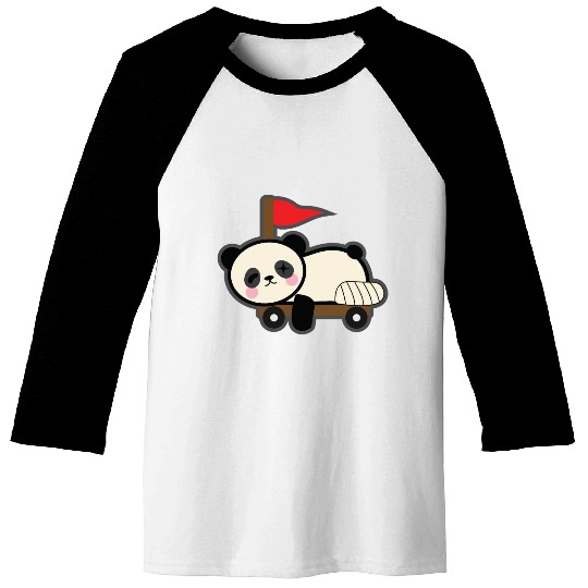 Disabled Panda Kawaii Baseball Tees