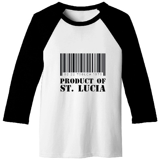 Product of St. Lucia (Black) Baseball Tees